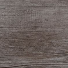Vidaxl PVC talne plošče 5,02 m2 2 mm samolepilne mat rjava barva lesa