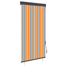 Vidaxl Zunanje rolo senčilo 80x250 cm rumeno in modro