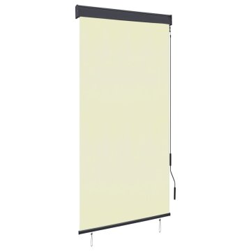 Vidaxl Zunanje rolo senčilo 80x250 cm krem