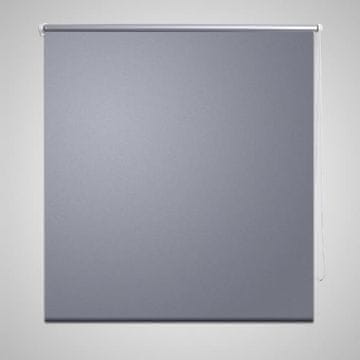 Vidaxl Zatemnitvena rolo zavesa 120 x 230 cm siva