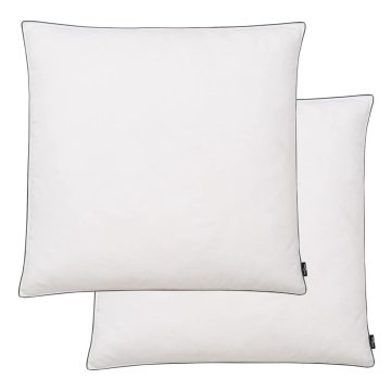 Vidaxl Vzglavnik 2 kosa s polnilom iz puha/perja 80x80 cm bele barve