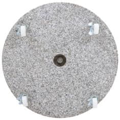 Greatstore Podstavek za senčnik granit 30 kg okrogel siv