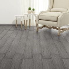 Vidaxl Samolepilne PVC talne plošče 5,02 m2 2 mm temno sive