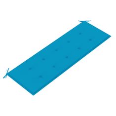Vidaxl Blazina za vrtno klop modra 150x50x3 cm