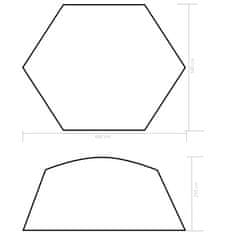 shumee Šotor za bazen iz blaga 660x580x250 cm moder