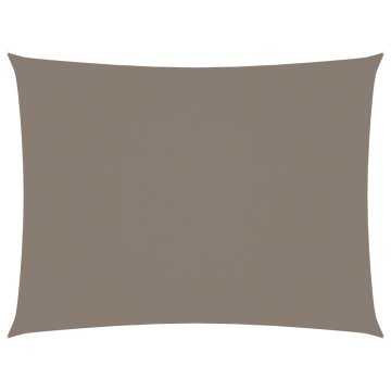 Vidaxl Senčno jadro oksford blago pravokotno 6x8 m taupe