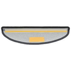 Vidaxl Preproge za stopnice 15 kosov 56x17x3 cm temno sive