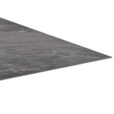 Vidaxl Samolepilne PVC talne plošče 5,11 m2 črne z vzorcem