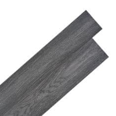 Vidaxl Samolepilne PVC talne plošče 5,02 m2 2 mm črne in bele