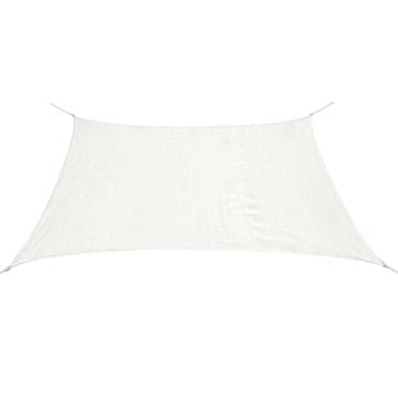 Vidaxl Senčno jadro HDPE kvadratne oblike 3,6x3,6 m belo