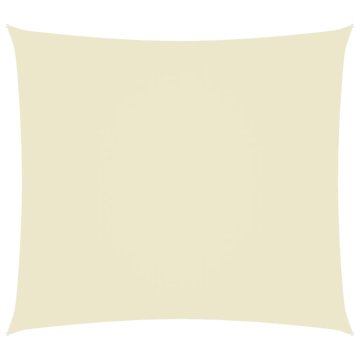 Vidaxl Senčno jadro oksford blago pravokotno 5x6 m krem