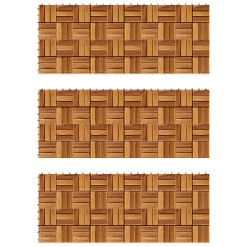 Vidaxl Poščice iz akacije 30 x 30 cm set 30 kosov