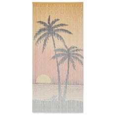 Vidaxl Zavesa za vrata iz bambusa 90x200 cm