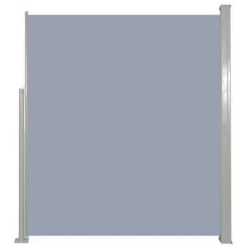 Vidaxl Zložljiva stranska tenda 160 x 500 cm siva