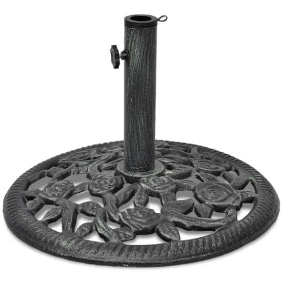 Vidaxl Stojalo za Senčnik Lito Železo 12 kg 48 cm