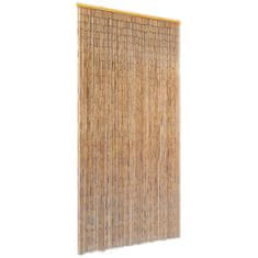 Greatstore Komarnik za vrata iz bambusa 90x220 cm