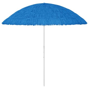 Vidaxl Senčnik za na plažo Hawaii moder 300 cm