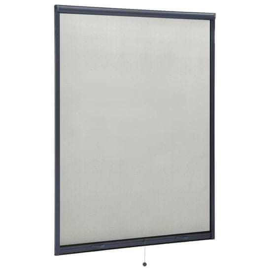 Vidaxl Rolo komarnik za okna antraciten 130x170 cm