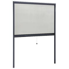 Vidaxl Rolo komarnik za okna antraciten 130x170 cm