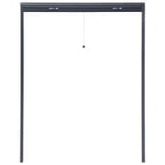 Vidaxl Rolo komarnik za okna antraciten 130x170 cm