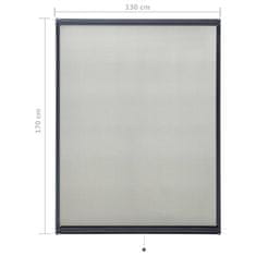 Vidaxl Rolo komarnik za okna antraciten 130x170 cm