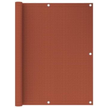 Vidaxl Balkonsko platno terakota 120x300 cm HDPE