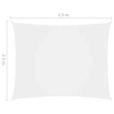 shumee Senčno jadro oksford blago pravokotno 2,5x4,5 m belo