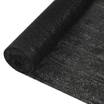 Vidaxl vidaXL Mreža za senčenje, črna, 3,6 x 25 m, HDPE, 195 g/m²