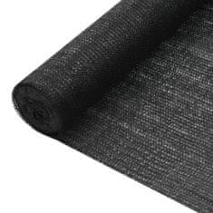 Vidaxl Zaščitna mreža črna 1,8x50 m HDPE 75 g/m2