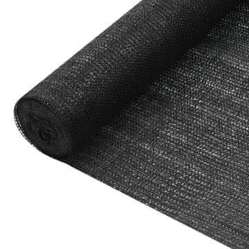 Vidaxl vidaXL Mreža za senčenje, črna, 3,6 x 50 m, HDPE, 75 g/m²