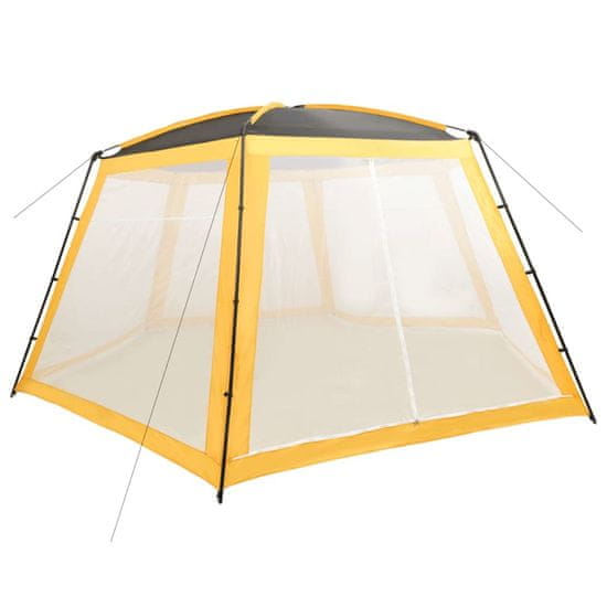Vidaxl Šotor za bazen iz blaga 660x580x250 cm rumen