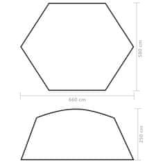 shumee Šotor za bazen iz blaga 660x580x250 cm kamuflažen