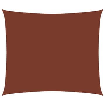 Vidaxl Senčno jadro oksford blago pravokotno 3,5x5 m terakota