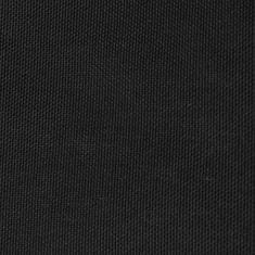Vidaxl Senčno jadro oksford blago trikotno 5x6x6 m črno