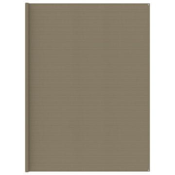 Vidaxl Preproga za šotor taupe 400x700 cm HDPE