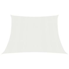 Vidaxl Senčno jadro 160 g/m2 belo 4/5x4 m HDPE