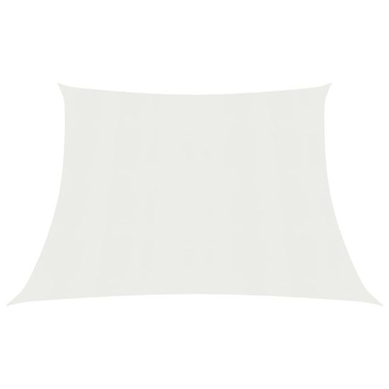 Vidaxl Senčno jadro 160 g/m2 belo 4/5x4 m HDPE