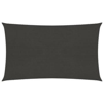 Senčno jadro 160 g/m² antracitno 5x7 m HDPE