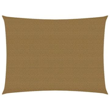 Vidaxl Senčno jadro 160 g/m² taupe 3,5x5 m HDPE