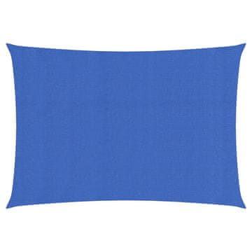 Vidaxl Senčno jadro 160 g/m² pravokotno modro 2,5x5 m HDPE