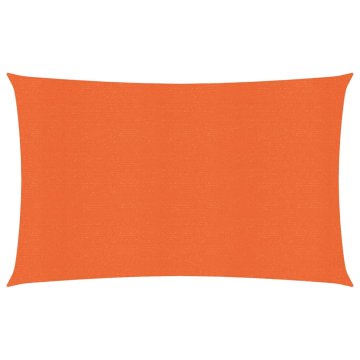 Vidaxl Senčno jadro 160 g/m² oranžno 3,5x5 m HDPE