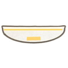 Vidaxl Preproge za stopnice 15 kosov sive 65x25 cm