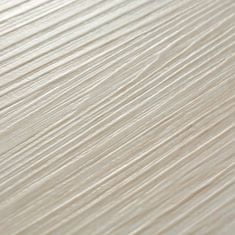 shumee Samolepilne PVC talne plošče 5,21 m2 2 mm bele orehove barve