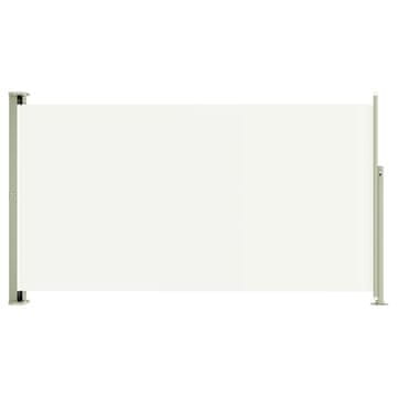 Greatstore Zložljiva stranska tenda za teraso 170x300 cm krem