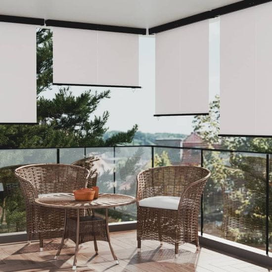 Vidaxl Balkonska stranska tenda 170x250 cm krem