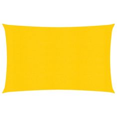 shumee Senčno jadro 160 g/m² pravokotno rumeno 6x8 m HDPE