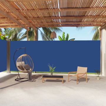 Vidaxl vidaXL Zložljiva stranska tenda modra 220 x 1000 cm