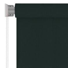 shumee Zunanje rolo senčilo 120x140 cm temno zeleno HDPE