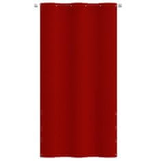 Greatstore Balkonsko platno rdeče 120x240 cm tkanina Oxford