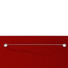 Greatstore Balkonsko platno rdeče 120x240 cm tkanina Oxford